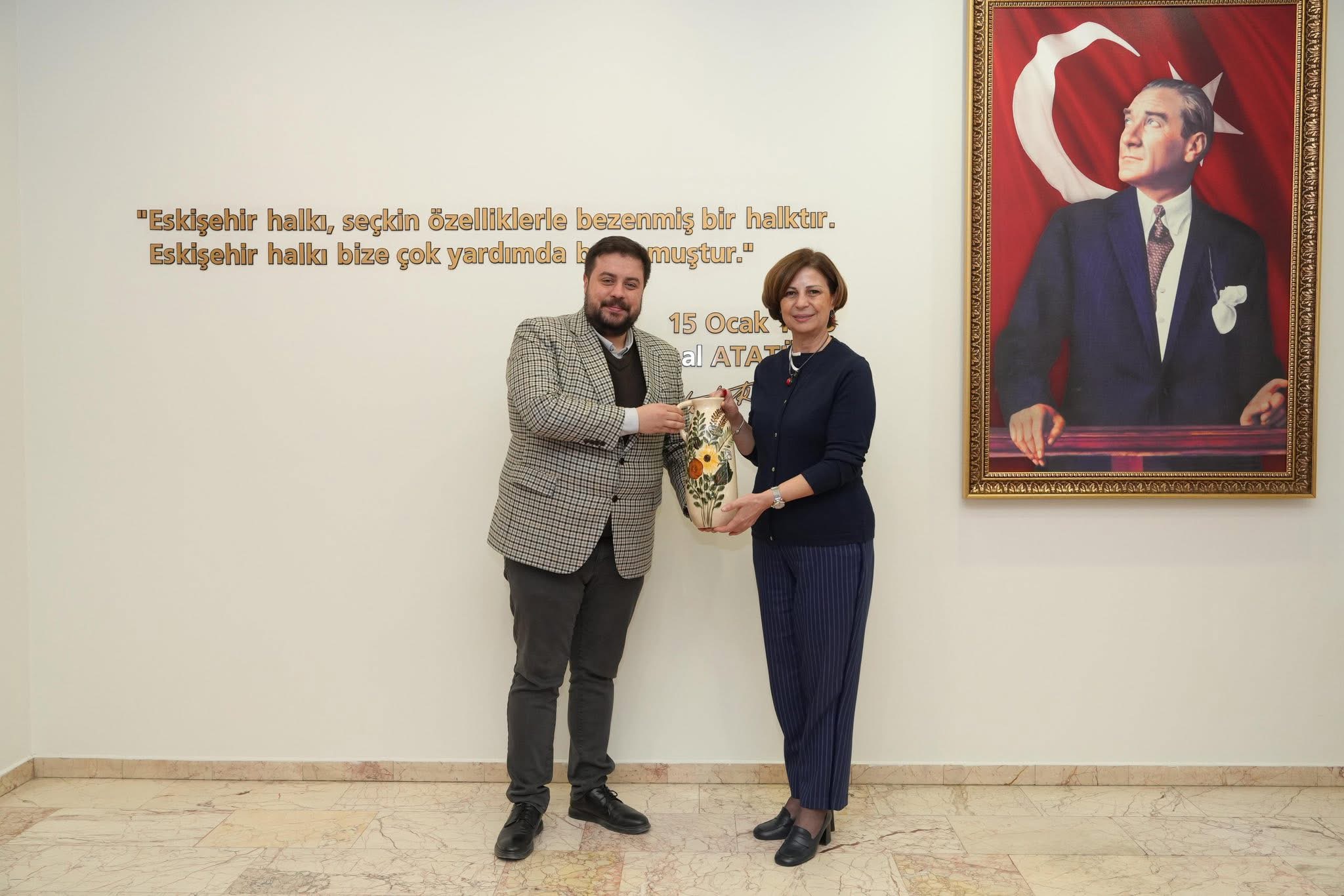 Eskişehir Büyükşehir Belediye Başkanı Ayşe Ünlüce hanıma ziyaretimiz